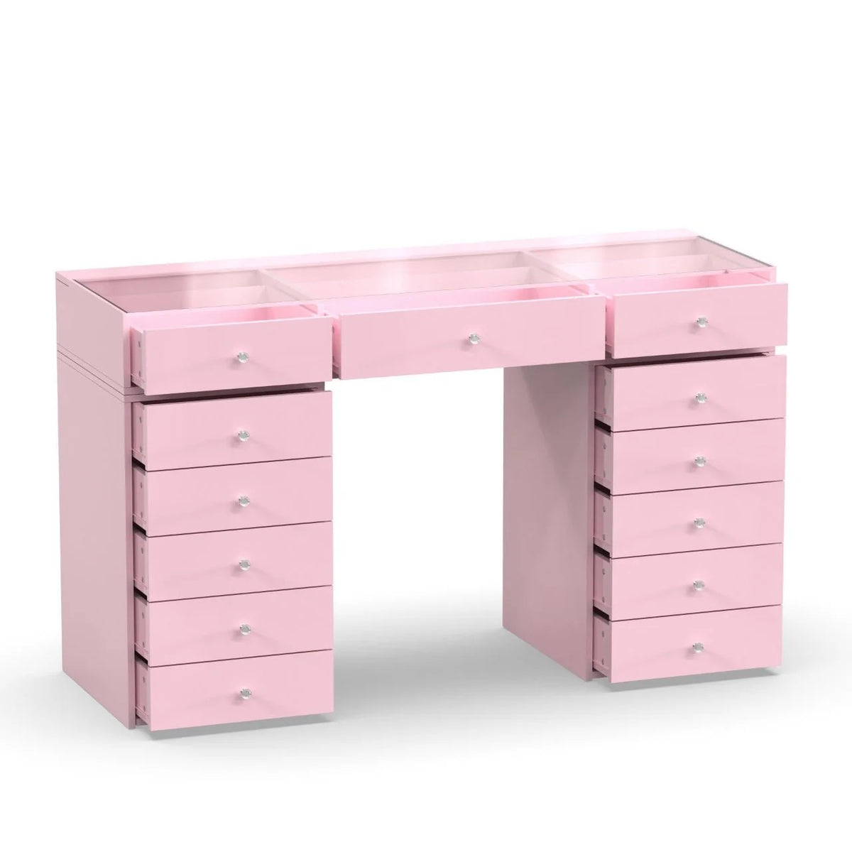 Pink vanity